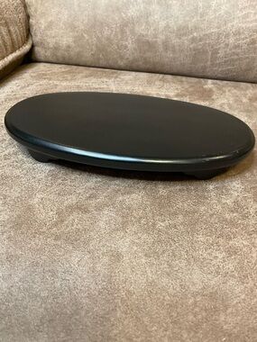 Vintage Small OMC Japan Black Wooden Pedestal